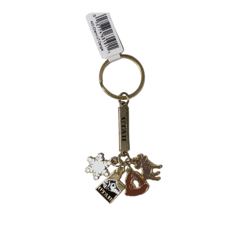 Utah Keychain With Charms
