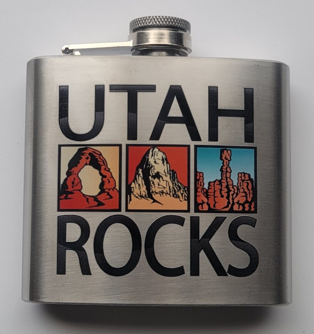 UTAH ROCKS HIP FLASK