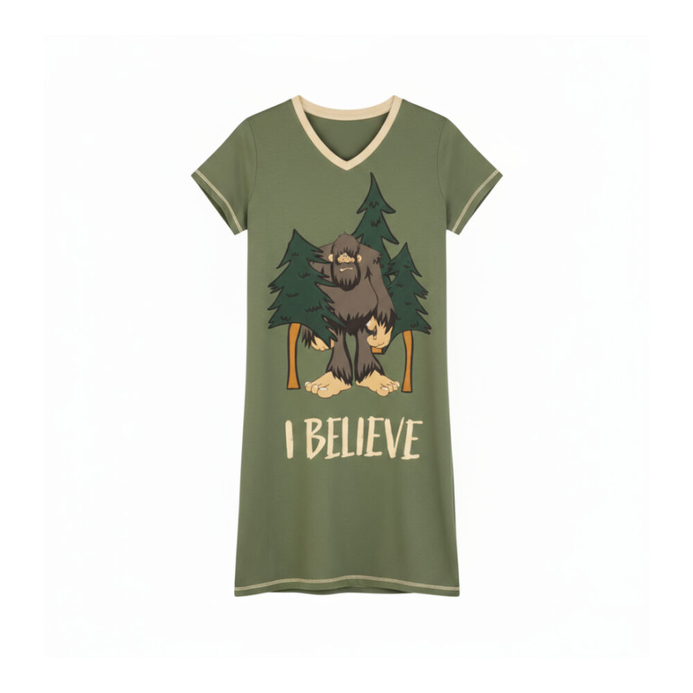 Sasquatch Vneck Nightshirt