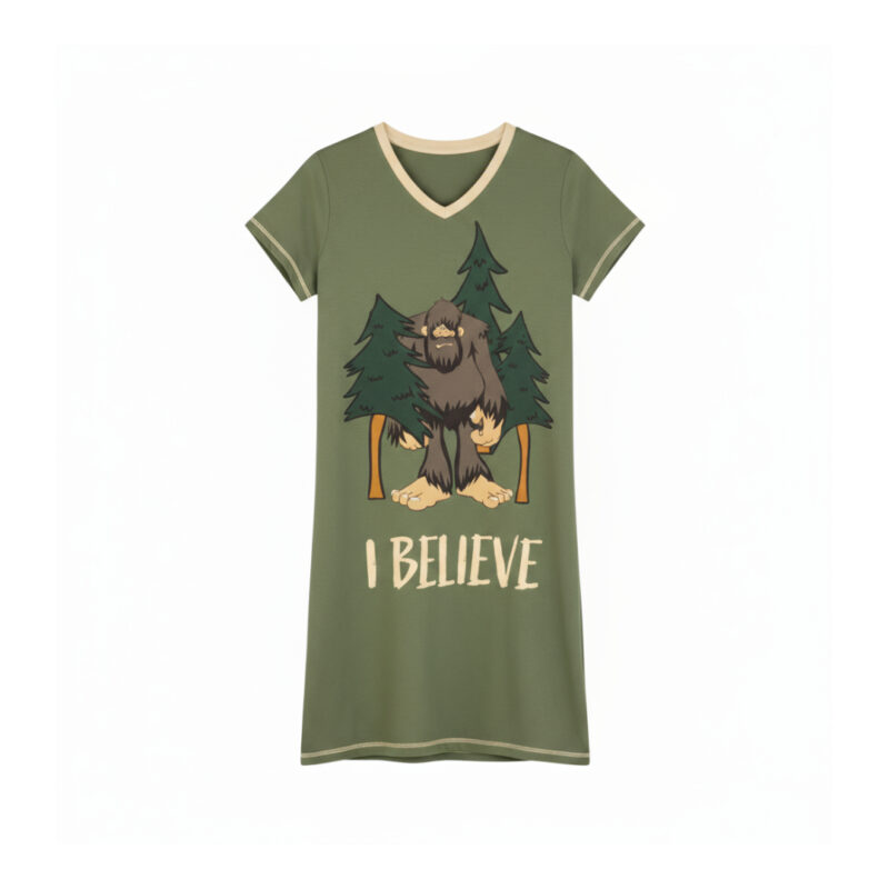 Sasquatch Vneck Nightshirt